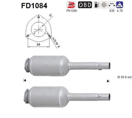 Filtre à particules / FAP (FAP diesel) AS ref. FD1084
