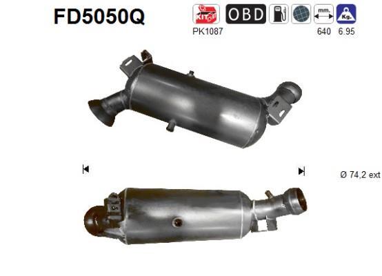 Filtre à particules / FAP (FAP diesel) AS ref. FD5050Q