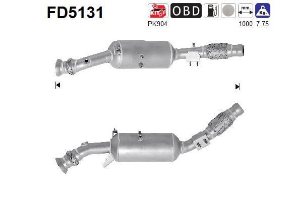 Filtro de partículas (FAP Diesel) AS ref. FD5131
