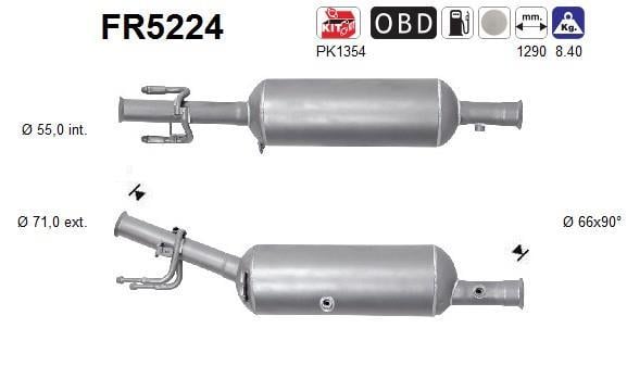 Filtro de partículas (FAP Diesel) AS ref. FR5224