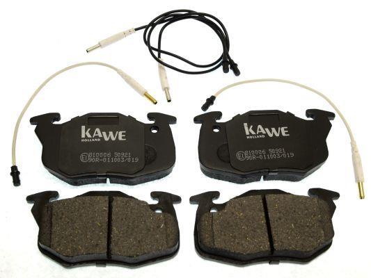 Jeu de 4 plaquettes de frein KAWE ref. 810006