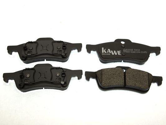 Jeu de 4 plaquettes de frein KAWE ref. 810069