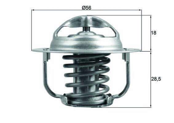 Thermostat d'eau (Calorstat) MAHLE Aftermarket ref. TX 201 86D