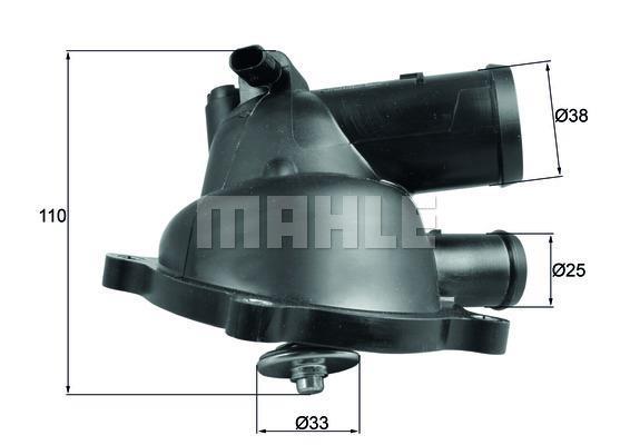 Thermostat d'eau (Calorstat) MAHLE Aftermarket ref. TM 44 95