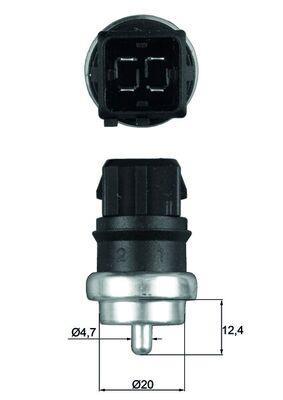 Sensor de temperatura motor MAHLE Aftermarket ref. TSE 14