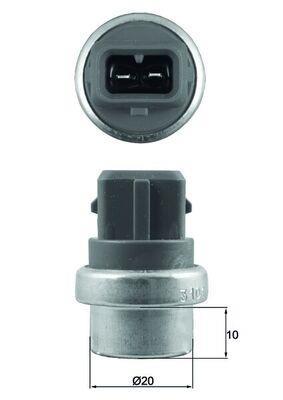 Sensor de temperatura motor MAHLE Aftermarket ref. TSE 23