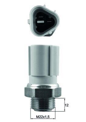Interrupteur de température, ventilateur de radiateur MAHLE Aftermarket TSW 57