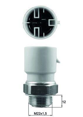 Interrupteur de température, ventilateur de radiateur MAHLE Aftermarket TSW 61