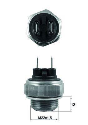 Interrupteur de température, ventilateur de radiateur MAHLE Aftermarket TSW 62