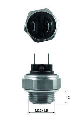 Interrupteur de température, ventilateur de radiateur MAHLE Aftermarket TSW 64
