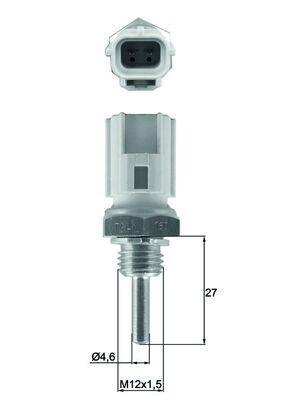Sensor de temperatura motor MAHLE Aftermarket ref. TSE 30