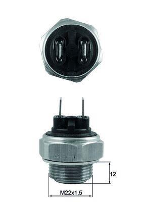 Interrupteur de température, ventilateur de radiateur MAHLE Aftermarket TSW 59