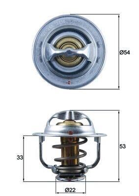 Thermostat d'eau (Calorstat) MAHLE Aftermarket ref. TX 179 89D
