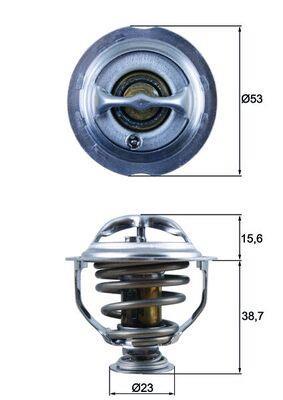 Thermostat d'eau (Calorstat) MAHLE Aftermarket ref. TX 123 95D