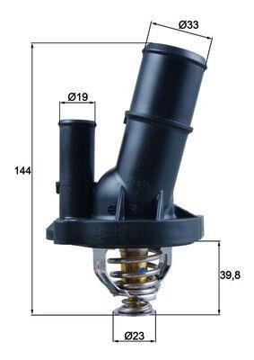 Thermostat d'eau (Calorstat) MAHLE Aftermarket ref. TI 230 82