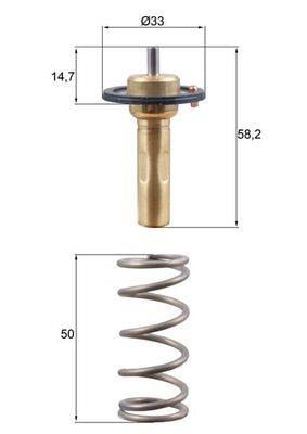 Thermostat d'eau (Calorstat) MAHLE Aftermarket ref. TX 265 89D