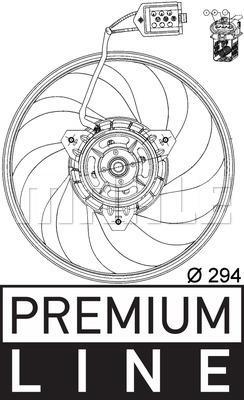 Ventilateur, condenseur de climatisation MAHLE Aftermarket ref. ACF 22 000P