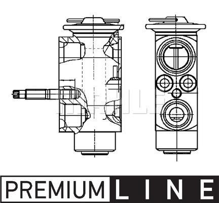Válvula de expansão MAHLE Aftermarket ref. AVE 96 000P