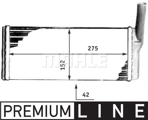 Radiateur de chauffage MAHLE Aftermarket ref. AH 96 000P