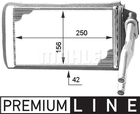Radiateur de chauffage MAHLE Aftermarket ref. AH 109 000P