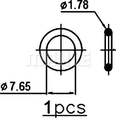 Condenseur, climatisation (Radiateur de climatisation) MAHLE Aftermarket ref. AC 2 001S