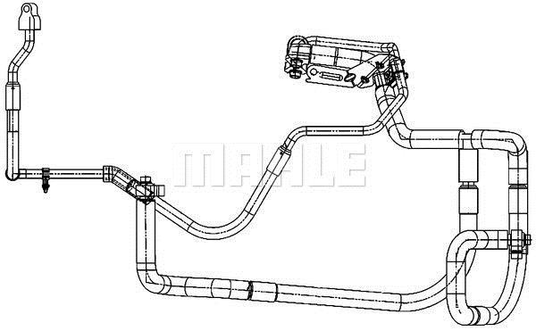 Conduite à haute/basse pression, climatisation MAHLE Aftermarket ref. AP 111 000P