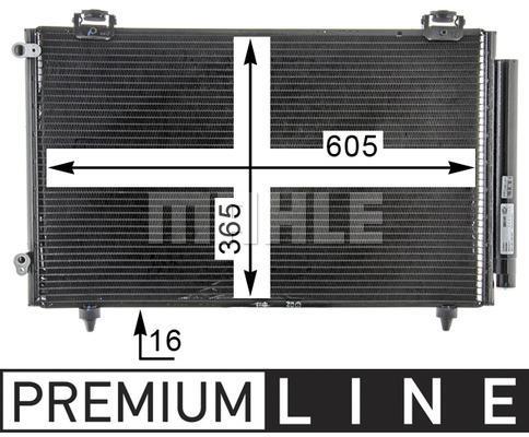Condenseur, climatisation (Radiateur de climatisation) MAHLE Aftermarket ref. AC 789 000P