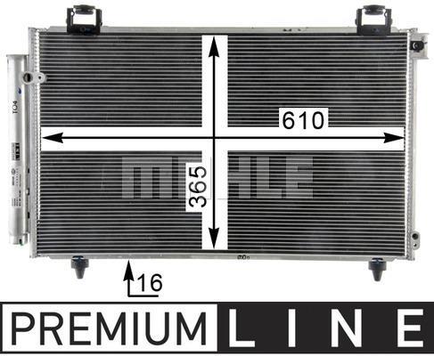 Condenseur, climatisation (Radiateur de climatisation) MAHLE Aftermarket ref. AC 821 000P