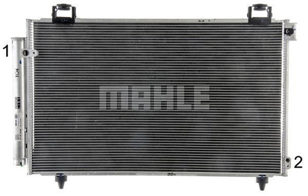 Condenseur, climatisation (Radiateur de climatisation) MAHLE Aftermarket ref. AC 821 000P