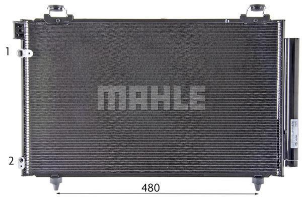 Condenseur, climatisation (Radiateur de climatisation) MAHLE Aftermarket ref. AC 827 000P