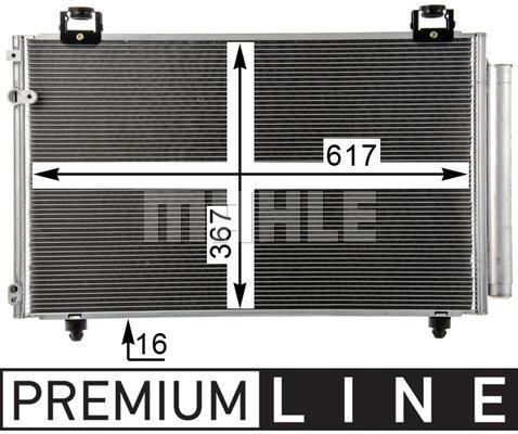 Condenseur, climatisation (Radiateur de climatisation) MAHLE Aftermarket ref. AC 831 000P