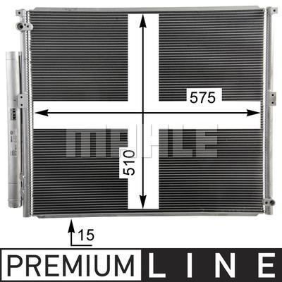 Condenseur, climatisation (Radiateur de climatisation) MAHLE Aftermarket ref. AC 836 000P