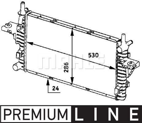 Radiateur moteur (Radiateur de refroidissement) MAHLE Aftermarket CR 609 000P
