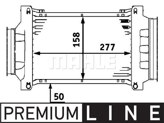 Intercooler, échangeur (Refroidisseur d'air) MAHLE Aftermarket ref. CI 73 000P