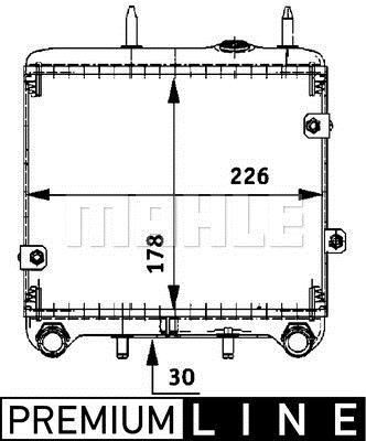 Radiateur d'huile moteur (Refroidisseur d'huile moteur) MAHLE Aftermarket ref. CLC 21 000P
