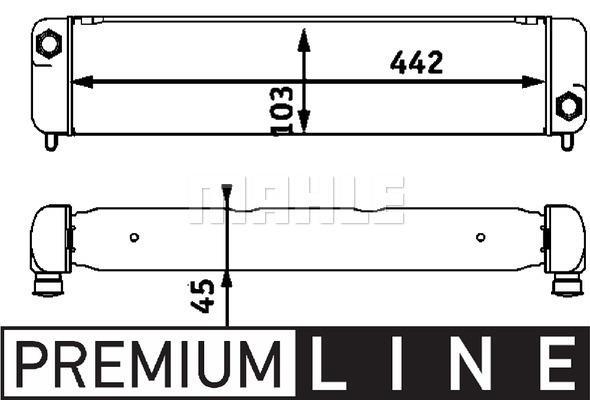 Radiateur d'huile moteur (Refroidisseur d'huile moteur) MAHLE Aftermarket CLC 30 000P
