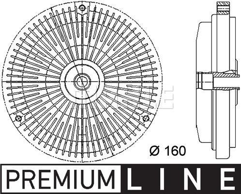 Embrayage, ventilateur de radiateur (Embrayage ventilateur moteur) MAHLE Aftermarket CFC 45 000P