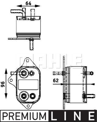 Refroidisseur de carburant MAHLE Aftermarket ref. CK 9 000P