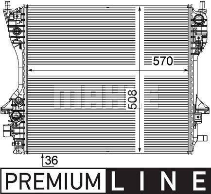 Radiateur moteur (Radiateur de refroidissement) MAHLE Aftermarket CR 1200 000P