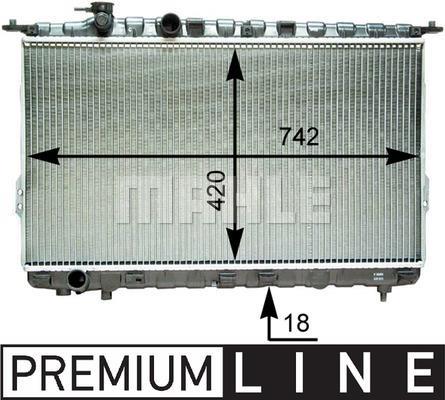 Radiateur moteur (Radiateur de refroidissement) MAHLE Aftermarket CR 1290 000P