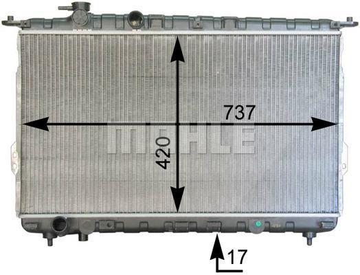 Radiateur moteur (Radiateur de refroidissement) MAHLE Aftermarket CR 1305 000P