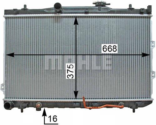 Radiateur moteur (Radiateur de refroidissement) MAHLE Aftermarket CR 1336 000S