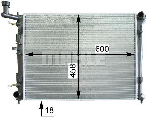 Radiateur moteur (Radiateur de refroidissement) MAHLE Aftermarket CR 1337 000S
