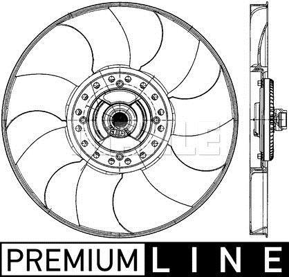 Ventilateur de refroidissement du moteur (Motoventilateur) MAHLE Aftermarket CFF 499 000P