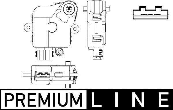 Moteur actionneur de volet de climatisation (Moteur de volet de climatisation) MAHLE Aftermarket ref. AA 51 000P