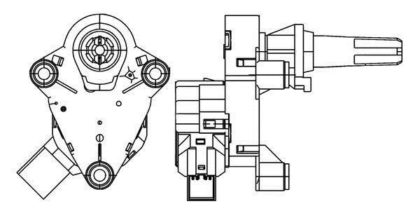 Moteur actionneur de volet de climatisation (Moteur de volet de climatisation) MAHLE Aftermarket ref. AA 56 000P