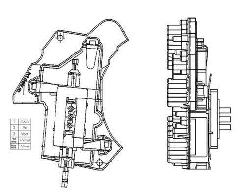 Régulateur, pulseur d'air habitacle (Élément de commande, chauffage/ventilation) MAHLE Aftermarket ref. ABR 24 000P