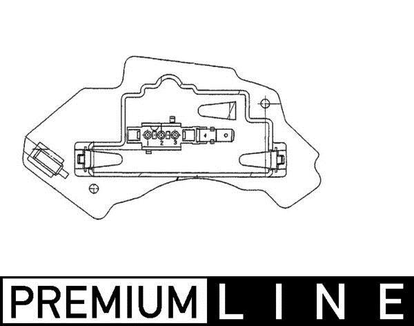 Régulateur, pulseur d'air habitacle (Élément de commande, chauffage/ventilation) MAHLE Aftermarket ref. ABR 28 000P
