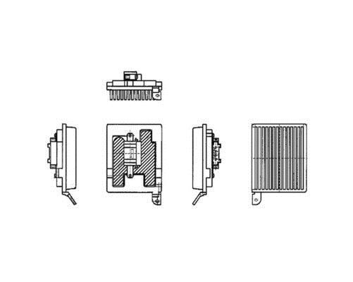 Régulateur, pulseur d'air habitacle (Élément de commande, chauffage/ventilation) MAHLE Aftermarket ref. ABR 32 000P