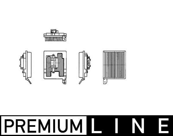 Régulateur, pulseur d'air habitacle (Élément de commande, chauffage/ventilation) MAHLE Aftermarket ref. ABR 32 000P